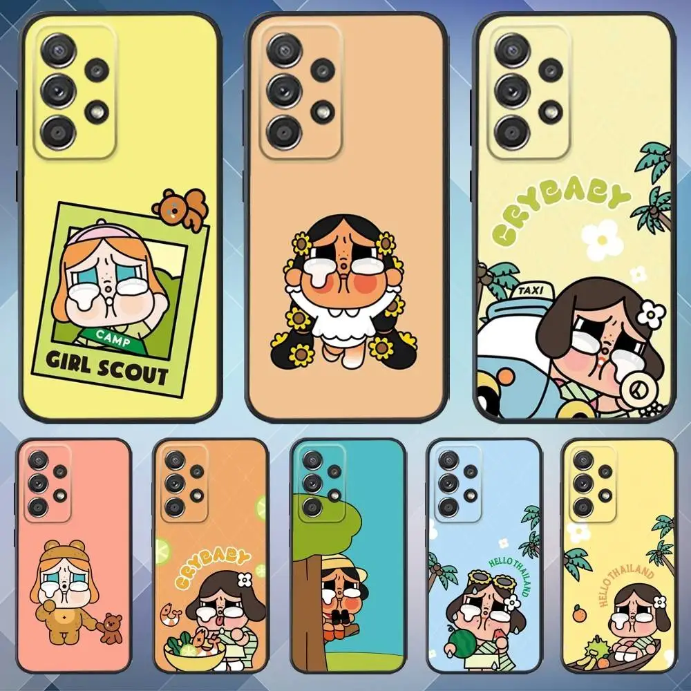 

Cute C-Crybaby Dolls Phone Case For Samsung S25,S24,S21,S22,S23,S30,Ultra,S20,Plus,Fe,Lite,Note,10,9,5G Black Cover