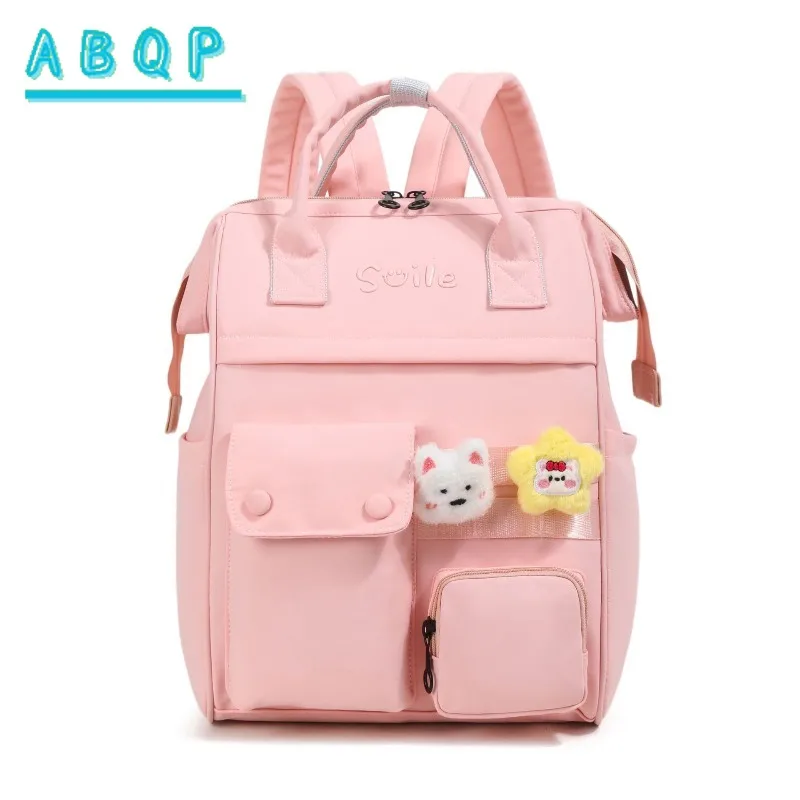 New Diaper Bag Backpack Luxury Brand Cartoon Cute Baby Diaper Bag Backpack Large Capacity Fashion Portable Baby Bag High Quality