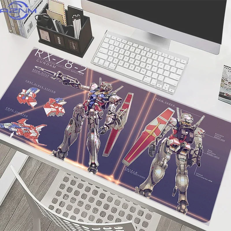 90x40cm Mouse Pad Mechanical Warrior RX-78-2 G-gundam Rubber Mini Pc Keyboard Pad Laptop Speed Desk Mat Computer Gaming Mousepad