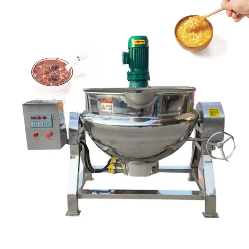 

Electric Stainless Steel Jacket Kettle for Cooking Industrial Jam Mixer Pot 100L 200L