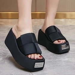 Women Summer Slippers Platform Metal Decoration Sandals Garden Shoes High Quality Slids Trend Comfortable Casual Outdoor Sandals