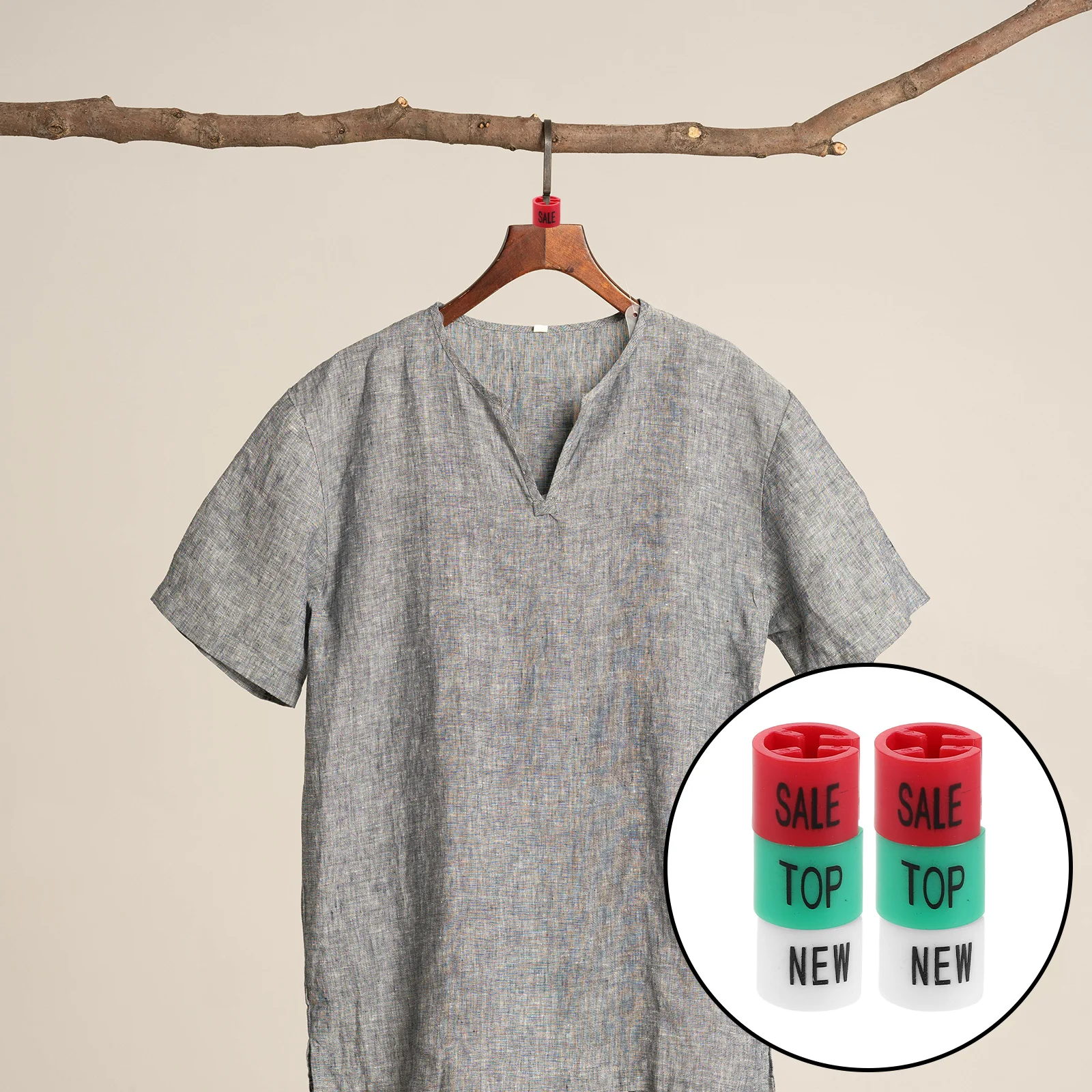 

60Pcs Plastic Marker Tags: Colorful Garment Size Markers for Fast Hanger Identification and Streamlined Clothing Inventory