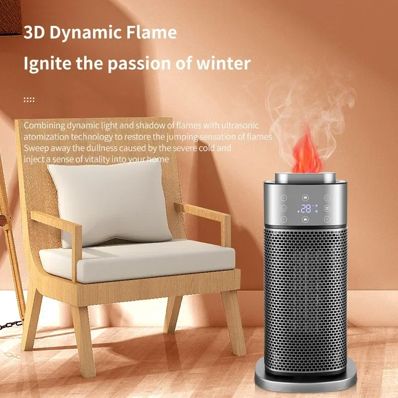 Xiaomi-Chauffage électrique portable Youpin, ventilateur de chauffage vertical à air chaud, humidificateur d'hiver télécommandé, bureau et chambre à coucher, 2000W