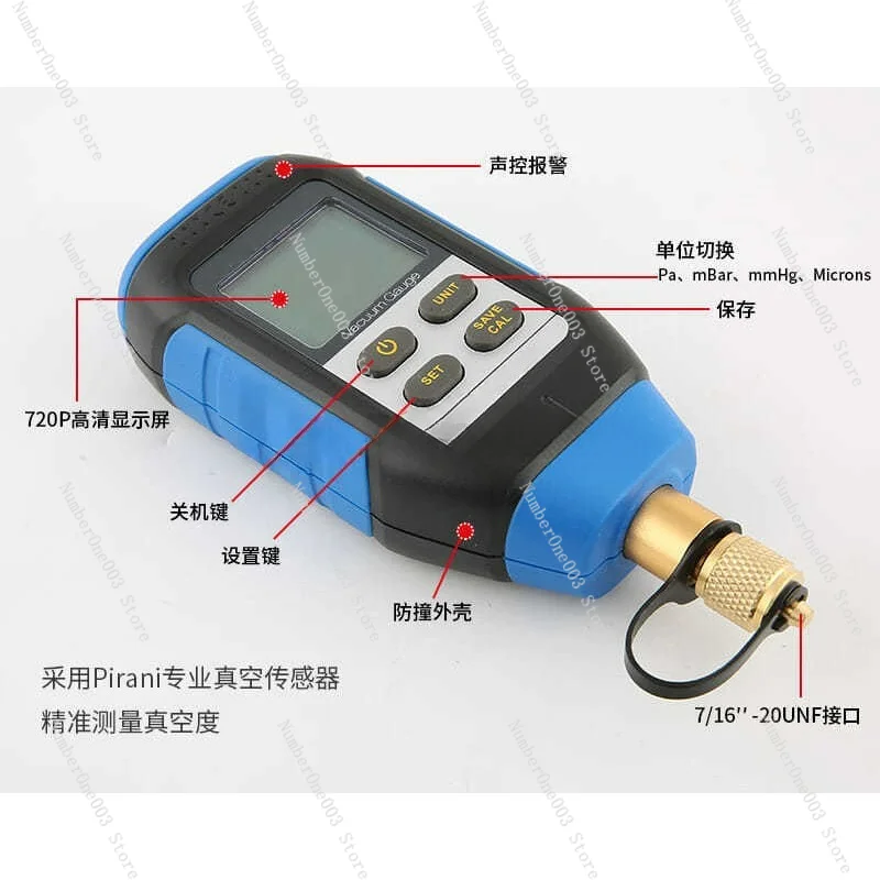 VMV-1 Digital Vacuum and High Precision Digital Pressure Vacuum Gauge