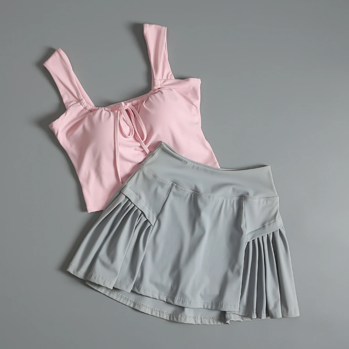 

New fashionable yoga suit for women in summer gym quick-drying bra high-value morning jogging sports skirt suit
