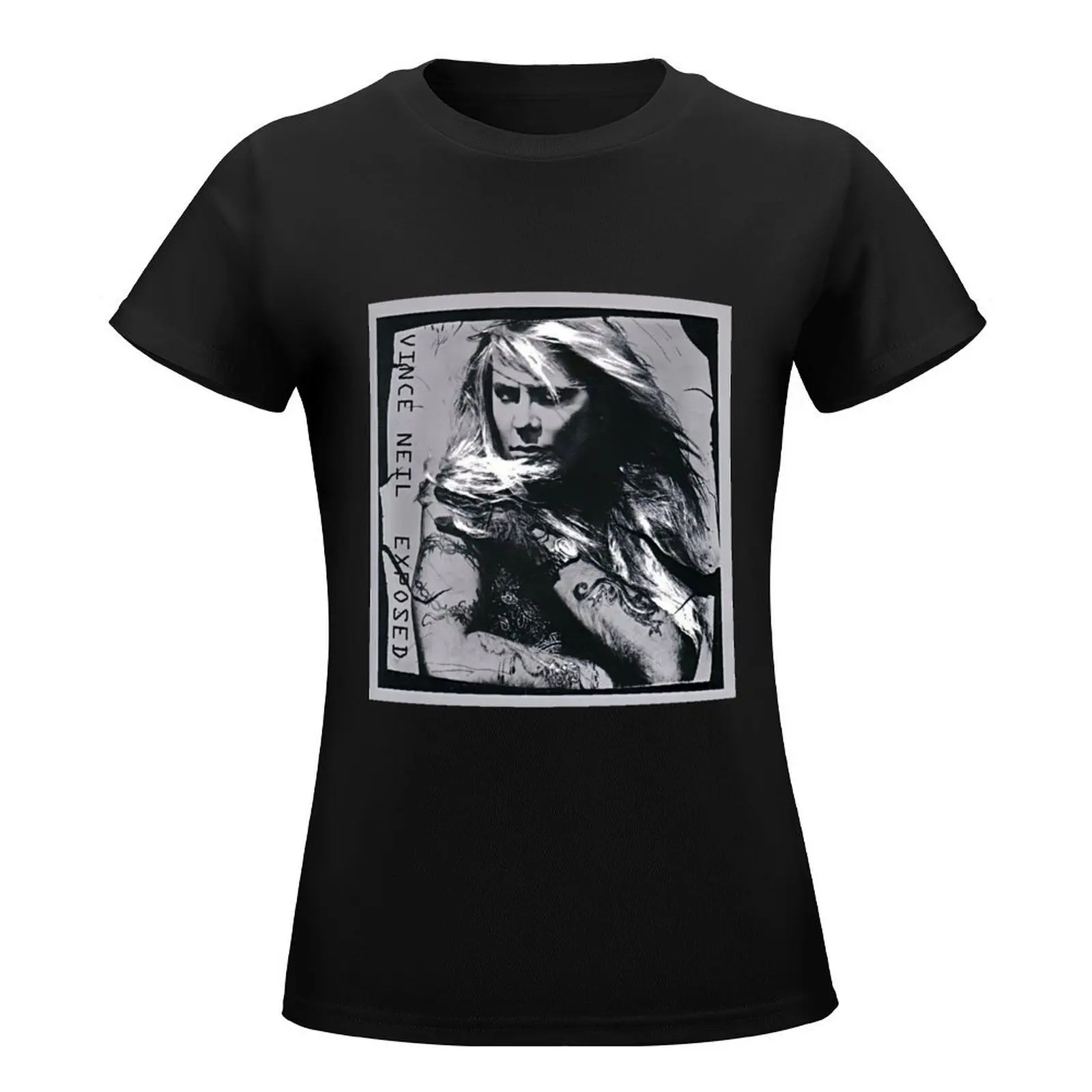 Vince Neil exposed T-Shirt Female clothing funny t shirts for Women graphic