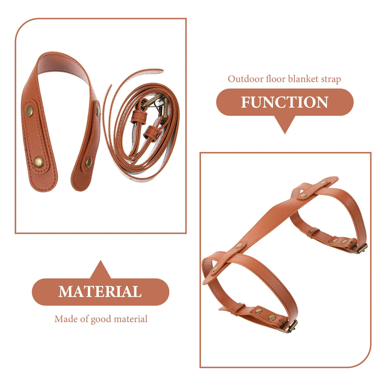 

Outdoor Carpet Strap 1 Piece Soft Comfortable Blanket Carrying Strap for Camping Picnic Mat Travel Rug Beach Blanket Holder