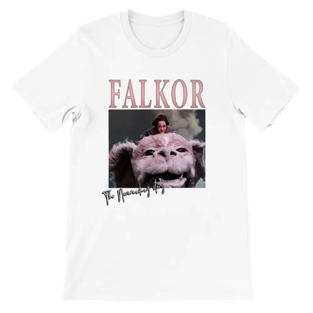 Falkor T Shirt Neverending Story Homage Tee Oversized Bootleg Vintage 90S