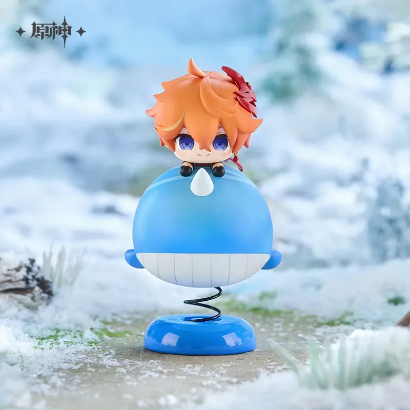

[Genuine] miHoYo Game Genshin Impact Tartaglia Q-version Rocking Music Ornament Anime Prop Cartoon Figure Cosplay Halloween Gift