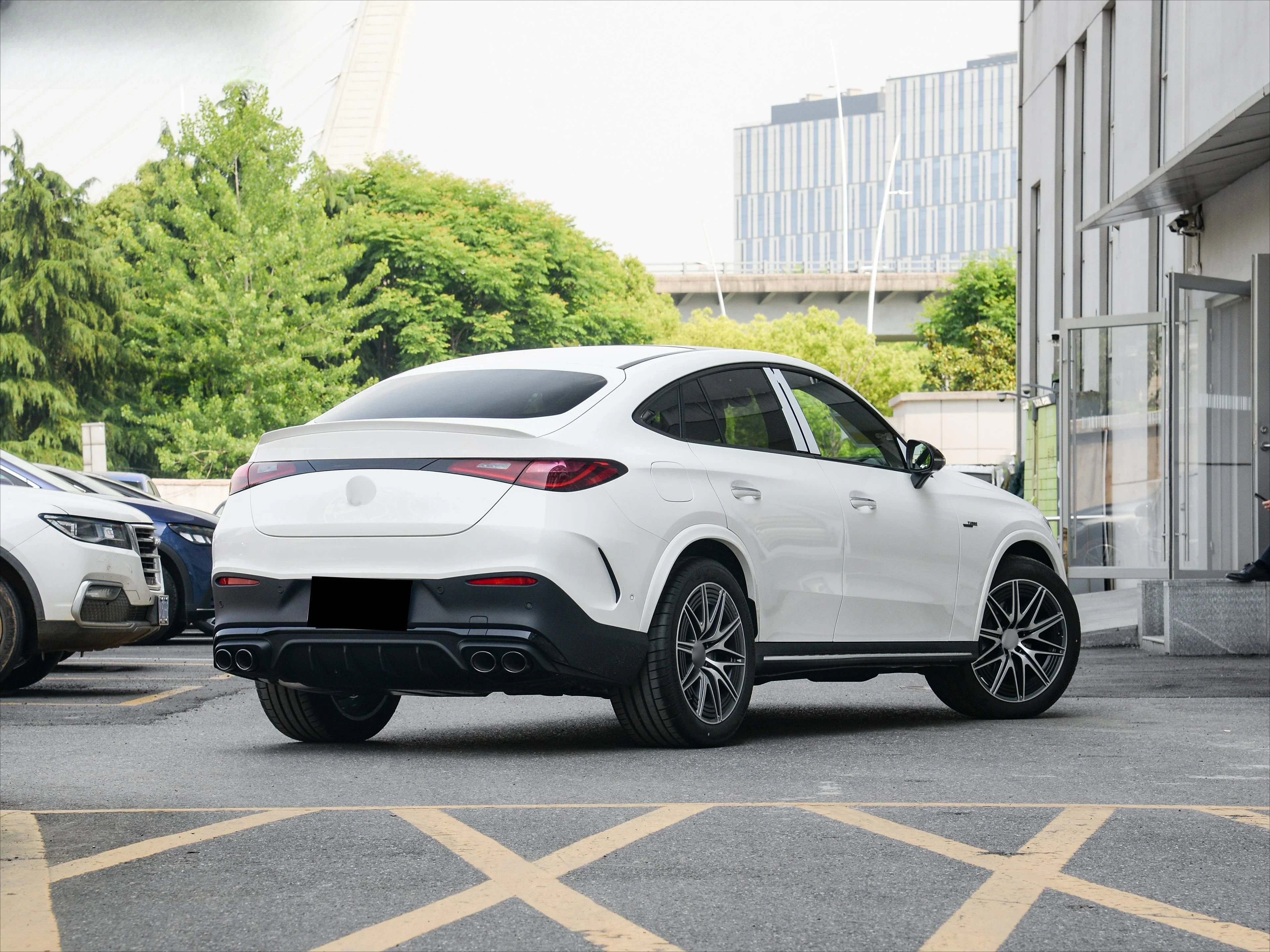 CLY High Quality Car Body Kit 2024 for  GLC Coupe Upgrade 43 AMG  Body Kit Front Real Bumper Grill  Diffuser