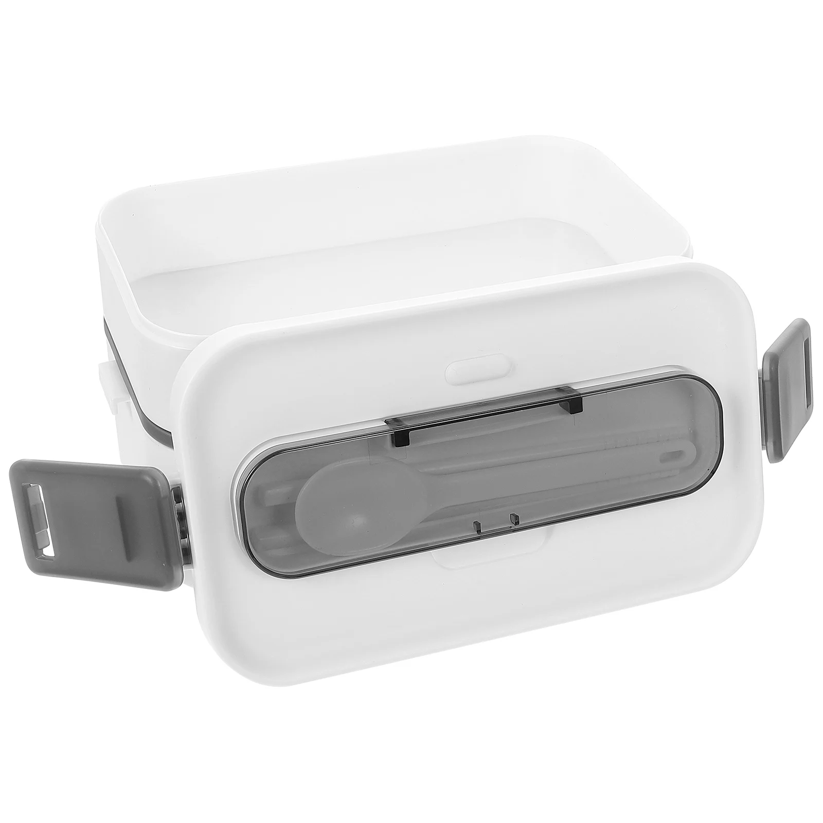 

1 set Portable Leakproof Lunch Box for Adults Kids Microwave Food Container Outdoor Boxes White Safe Storage Kitchen
