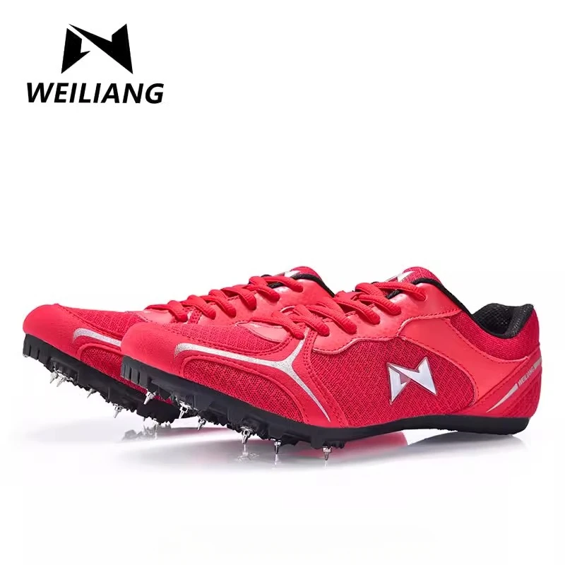 Victory Light Professional Track and Field Spikes Shoes Short Medium Distance Running Competition Triple Jump High Jump Sneakers