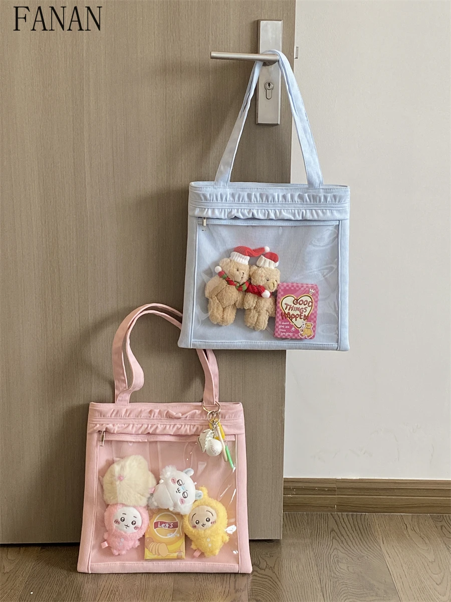 

Весенне-осенние женские сумки на плечо, универсальные повседневные сумки Femme Sweet Cute, новинка 202, сумки-тоут для женщин в японском стиле