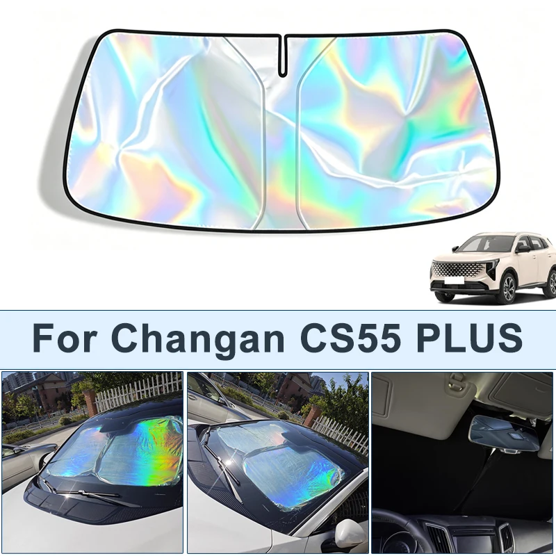 

Foldable Front Windshield Sun Shade For Changan CS55 PLUS UV Reflective Sun Protection Cover Car Interior Accessories