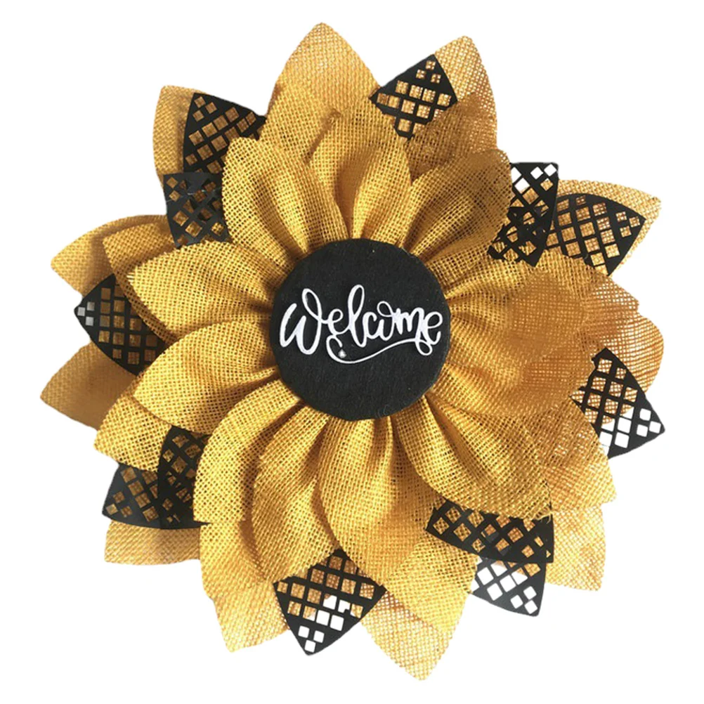 

Artificial Decorative Wreath Home Party Door Hanging Lightweight Portable Never Wither Easy Care Family Banquet