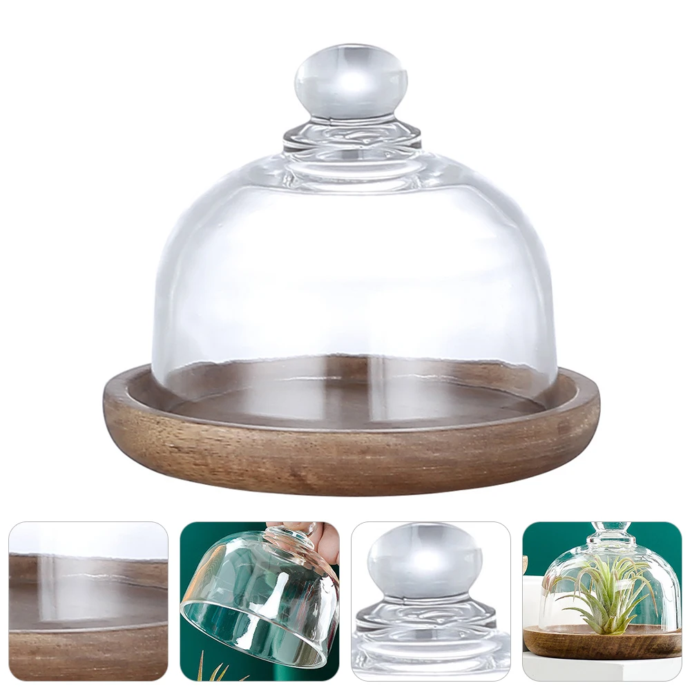 

2 набора стеклянных подносов для десертов из высококачественного дерева, идеально подходят для мини-тортов, макарон, украшений, демонстрации изделий изысканной работы