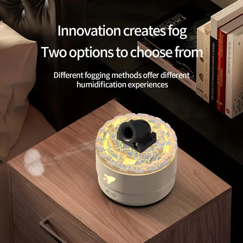 Volcanic Crack Cannon Aromatherapy Diffuser Jellyfish Spray Air Humidifier Colorful Lamp Ultrasound Essential Oil Arome Diffuser
