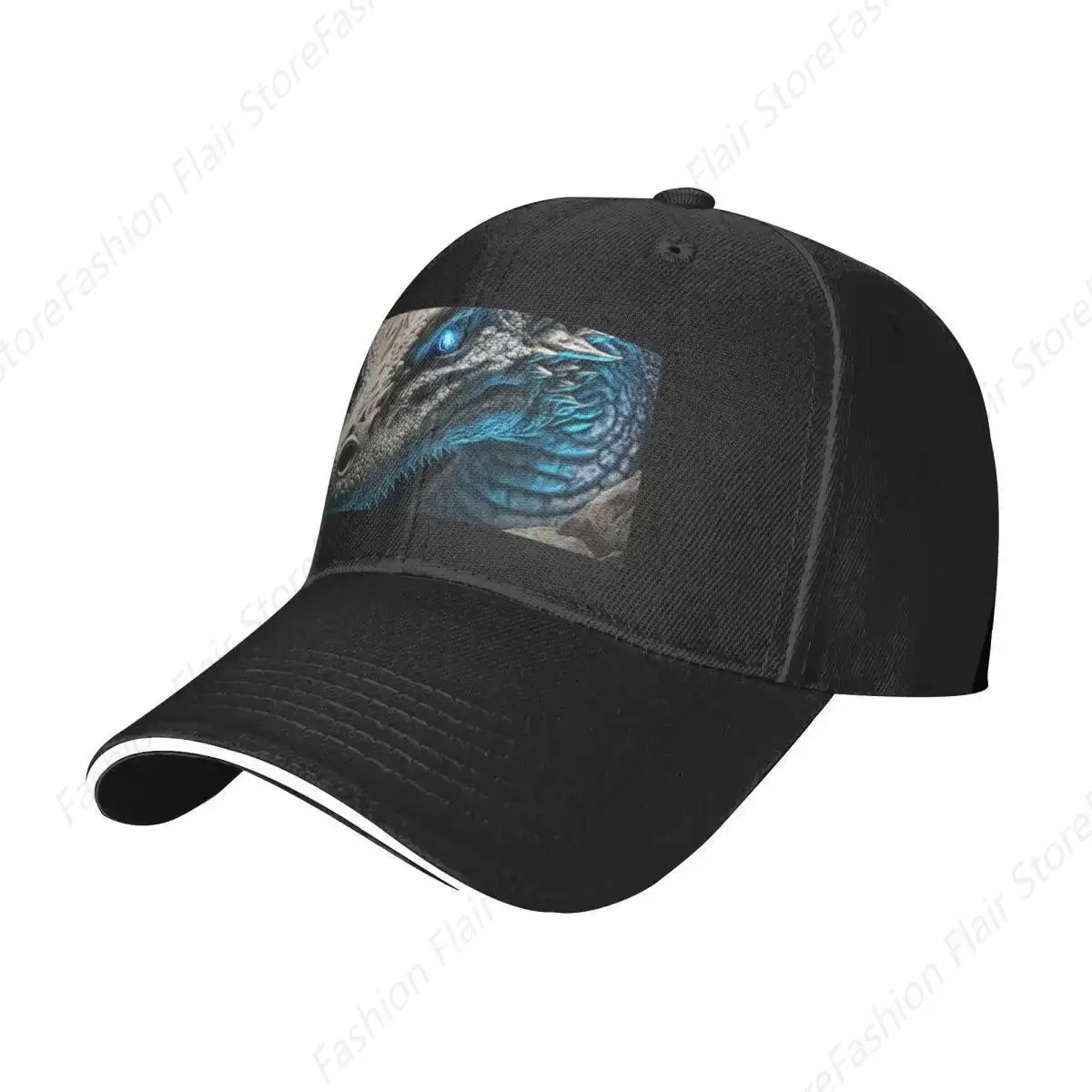 Blue-eyed white dragon Baseball Cap derby hat Beach Bag For Man Women's