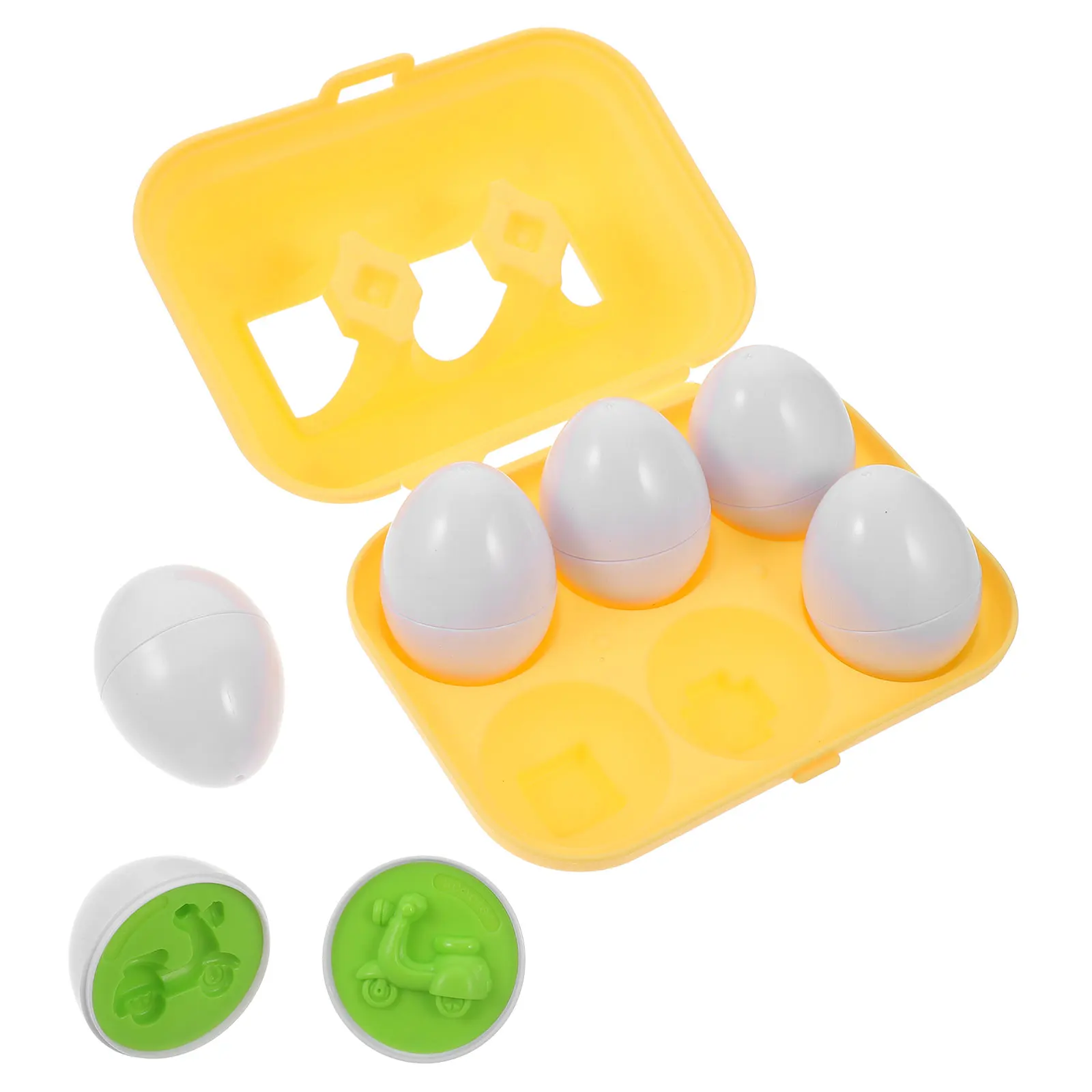 

6 Pcs Matching Egg Learning Toy Eggs Toys for Toddlers Puzzle Playing Plastic Baby