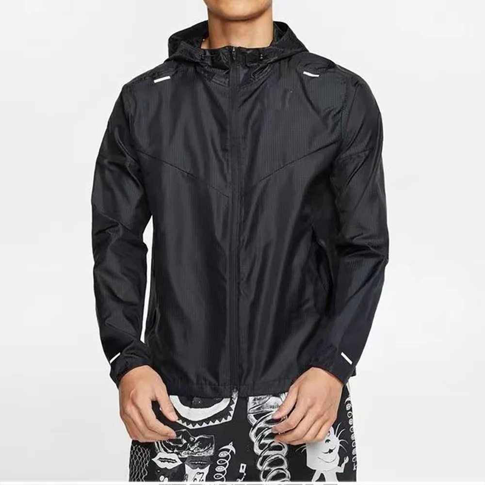 남성 야외 윈드 브레이커 전술 분리형 모자 캠핑 낚시 코트 뉴 플러스 사이즈 캐주얼 경량 자켓