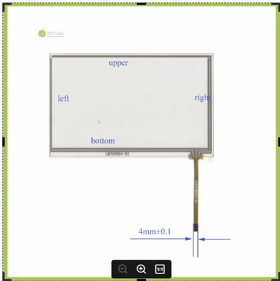 LM70PB94R2 164mm*103mm 7inch 4 lins Resistance Touch Screen glass touchsensor 164*103 touchglass digitizer this is compatible