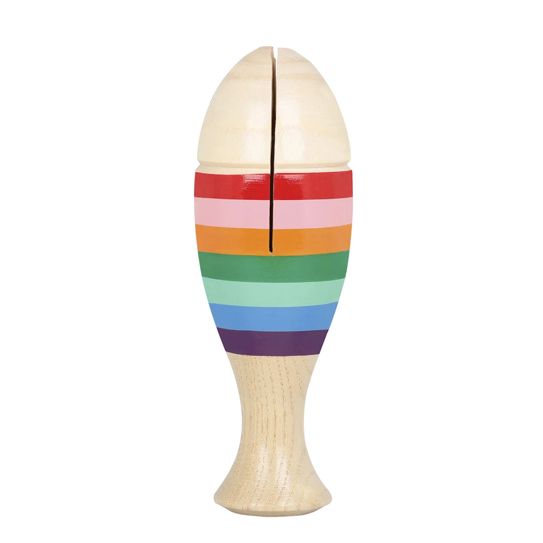 Mainan Anak-anak Orff Ikan Pelangi Mainan Knockout Mainan Ikan Kartun Kayu Solid Instrumen Orff Bahan Ramah Lingkungan