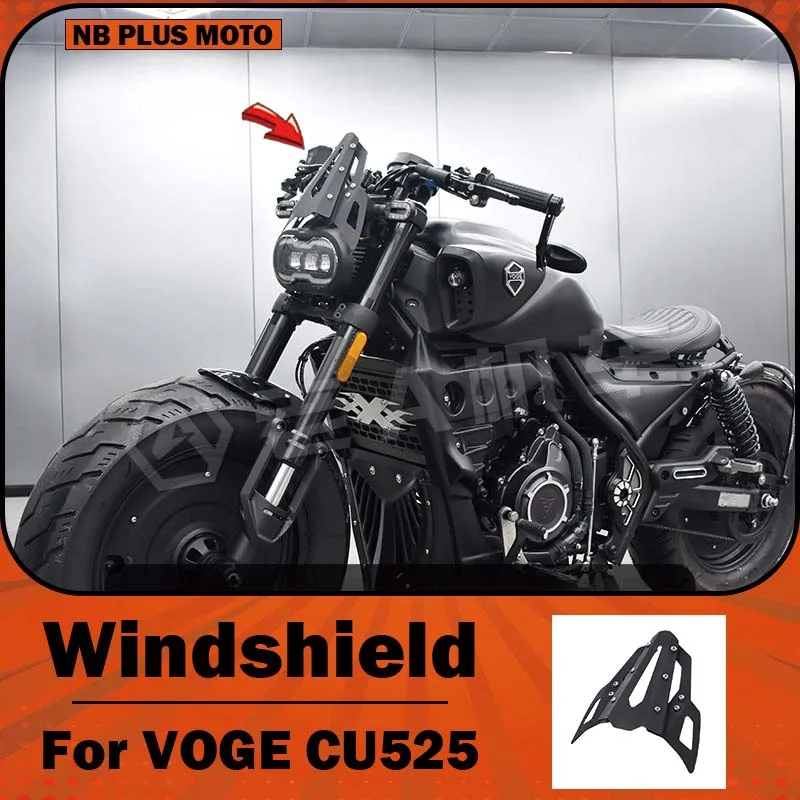 【Premium】For VOGE  CU525 modified headlight decorative cover, front windshield, retro small windshield, front protective cover