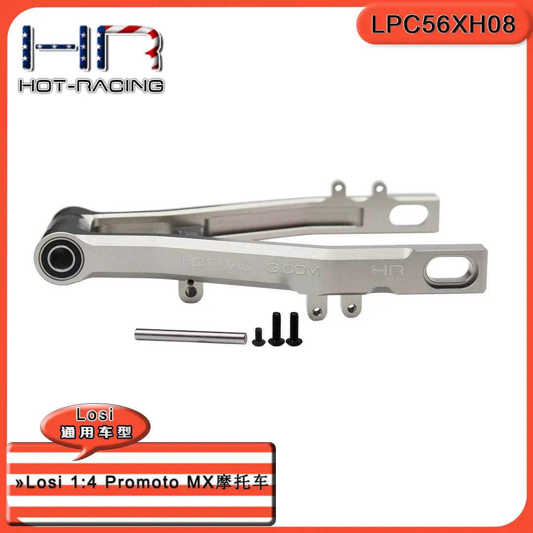 RC HR Machined Alumínio Swing Arm, Rádio Controle, 1, 4ª Escala, Losi Promoto-MX Motocicleta