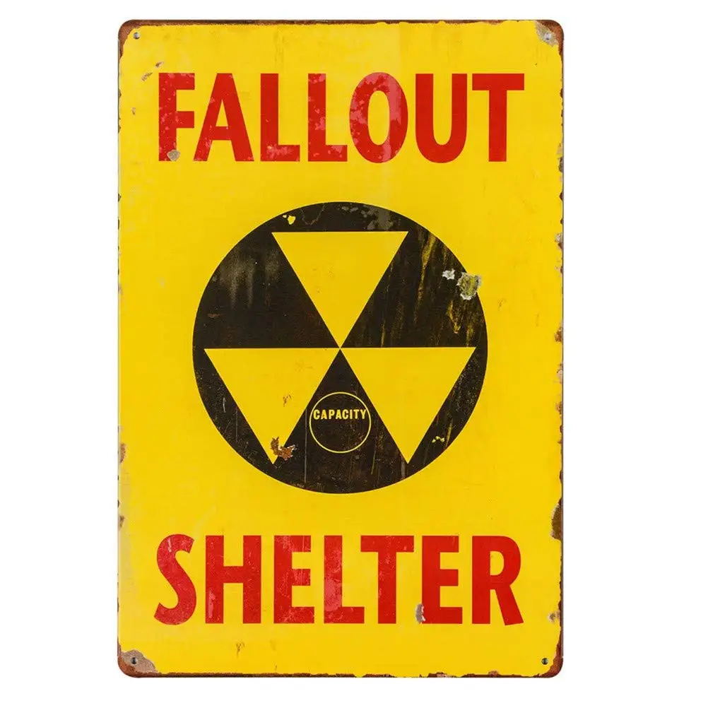 Metalsign Shelter Vintage Look Reproduction Metal Tin Sign,Garage Decor Man Cave Sign 8x12 Inches(T05)