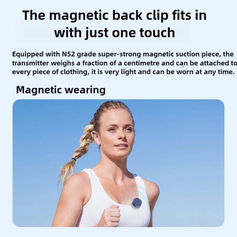 Беспроводной петличный микрофон для iOS для Samsung Xiaomi, запись звука камеры, мониторинг в реальном времени, интеллектуальное шумоподавление