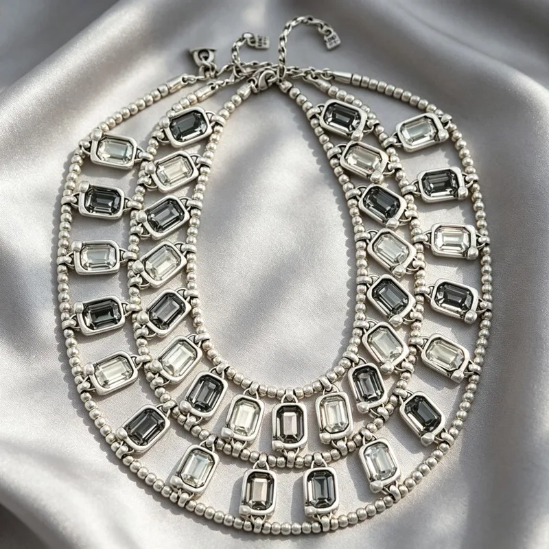 Layered Crystal Statement Choker — product information 2