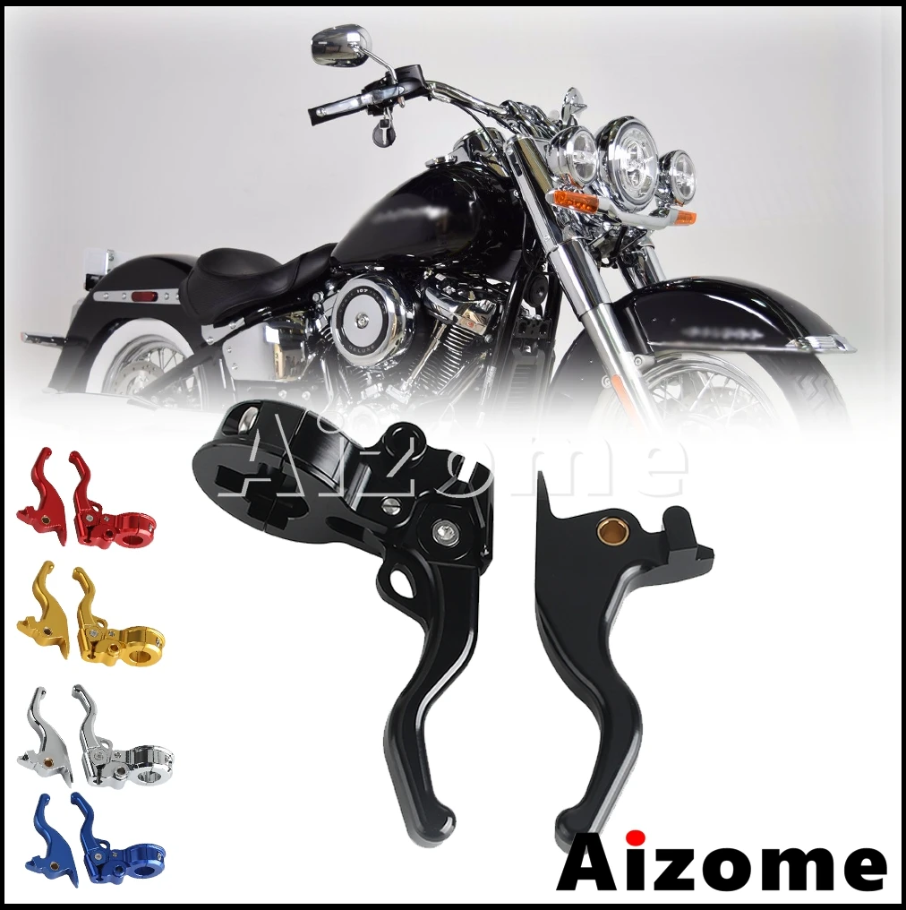 Motorcycle Handle Control Lever Easier Pull Clutch Lever Brake Lever For Softail Breakout Deluxe Fat Boy FXBR FXBRS FXSB FLDE