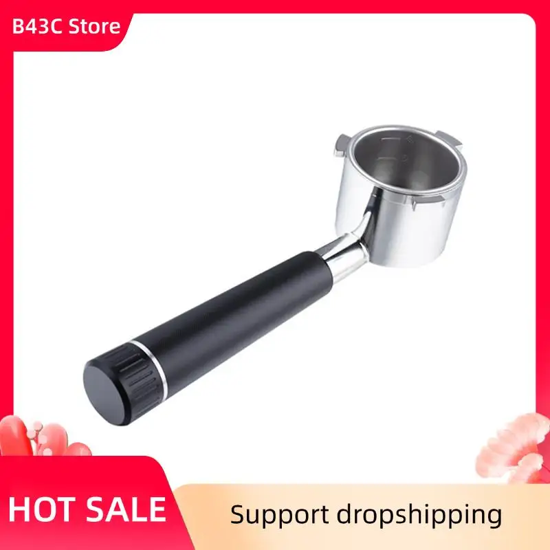 

B43C 51 мм бездонный портафильтр для Delonghi 9 серии, ручка кофемашины для эспрессо из нержавеющей стали с корзиным фильтром