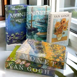 Van Gogh Monet Picasso Star Series Fake Book Storage Box Luxury Decorative Books Abstract Coffee Table Bedroom Shelf Home Decor