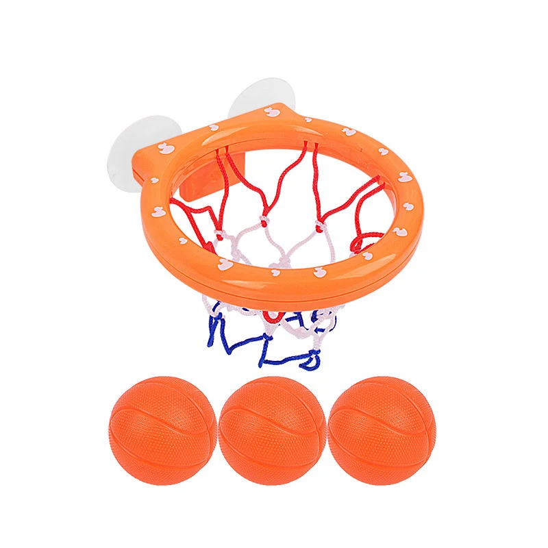 Baby Bath Toy Suction Cup Shooting Basketball Hoop With 3 Ball Bathroom Bathtub Shower Toy Kids Outdoor Play Water Game Toy Set