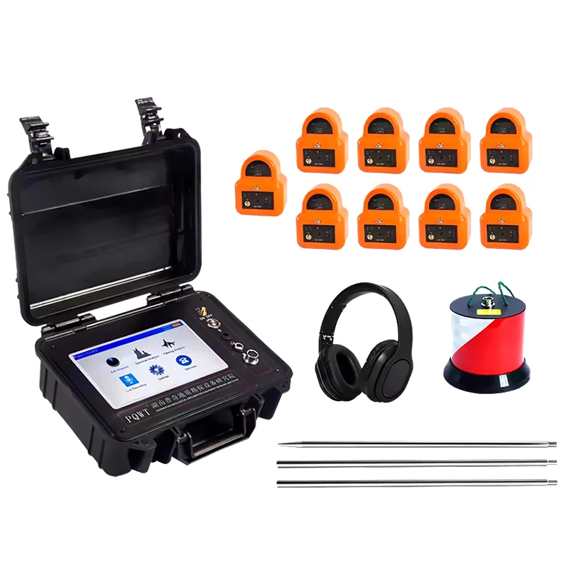 pqtCL900 Electronic Water Leak Detector with LCD Display Underground Water Pipeline Testing Equipment