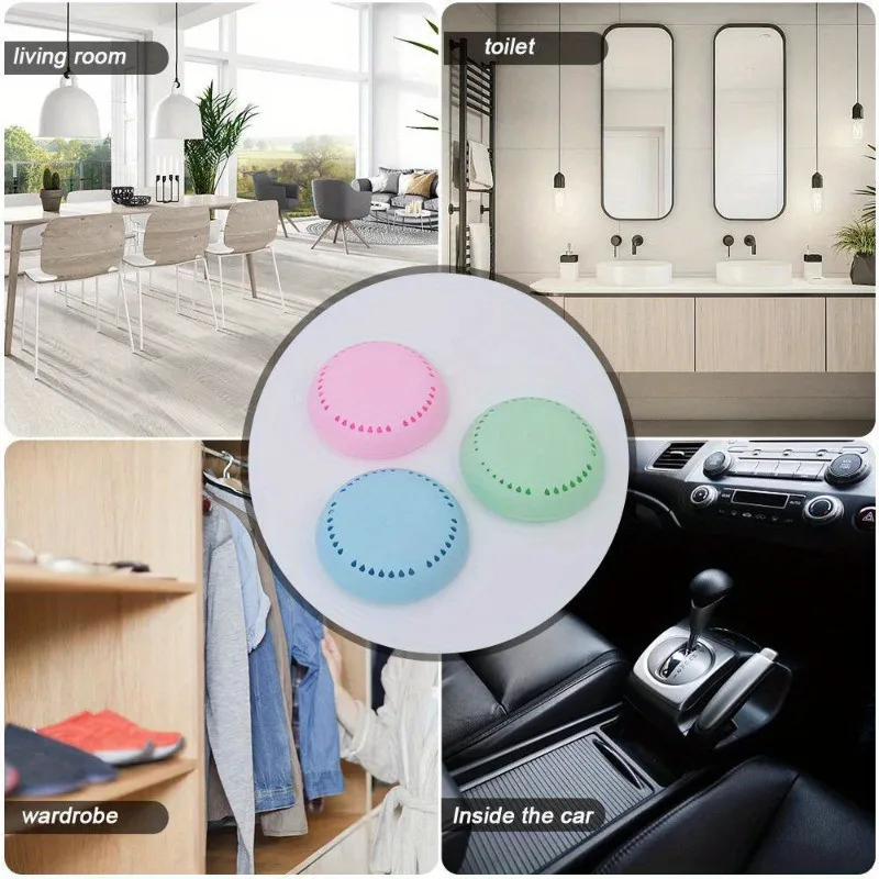 Toilet Deodorant Aromatherapy Tablets - Portable Bathroom Air Freshener for Toilet Lid/Odor Elimination (Random Color) image 6