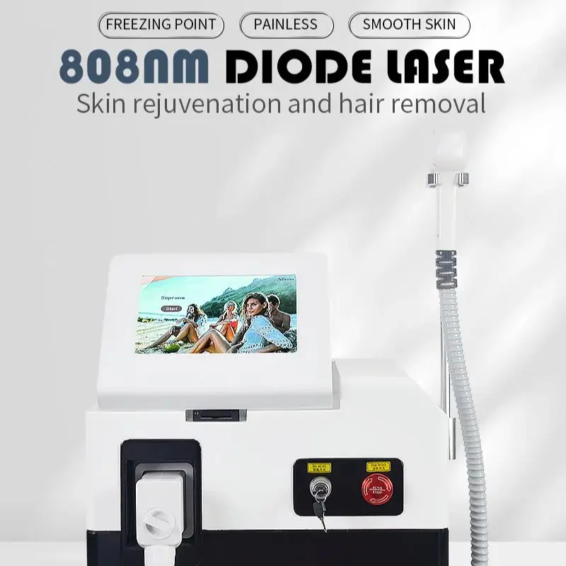 

4000W Super High Power Professional 808NM Laser Diode Hair Removal Device Permanent Ice Application Painless For All Skin Tone