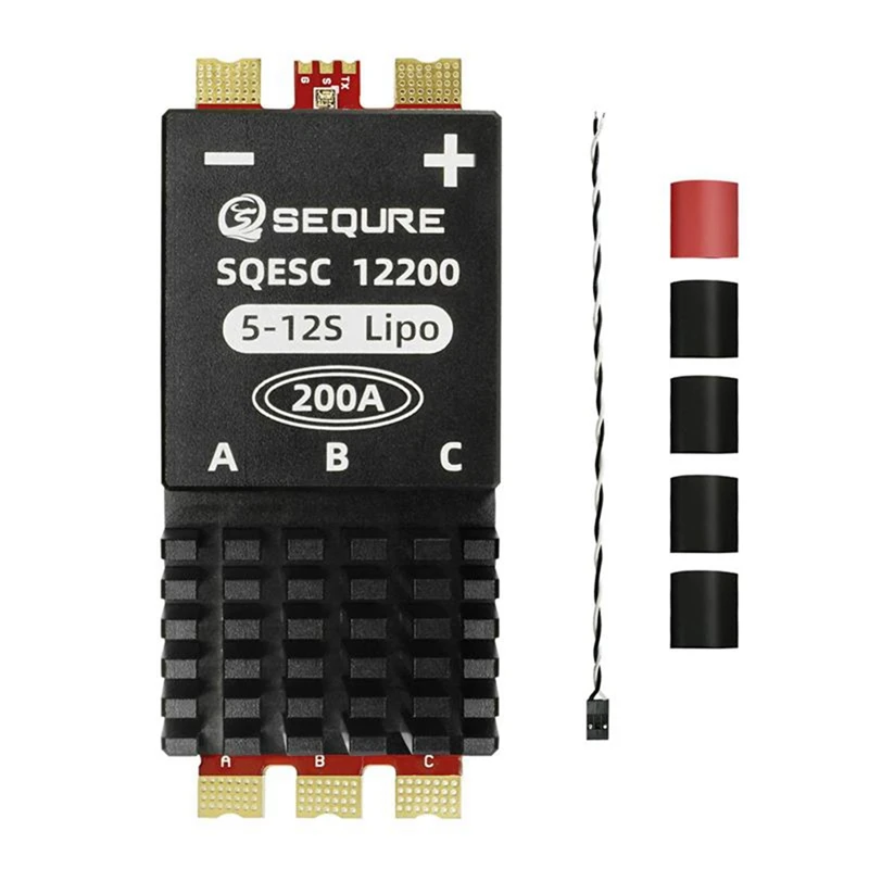 

A22R-SEQURE 12200 Brushless Electric Speed Controller 5-12S Power Supply 200A For Multi-Rotor Aircrafts RC Car Models