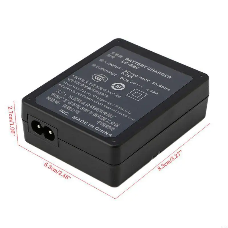 547C USB Camera Battery Compatible for LP-E8 LC-E8C LC-E8E 550D 600D 700D T2i T3i Replacement Durable AccessoriesTool