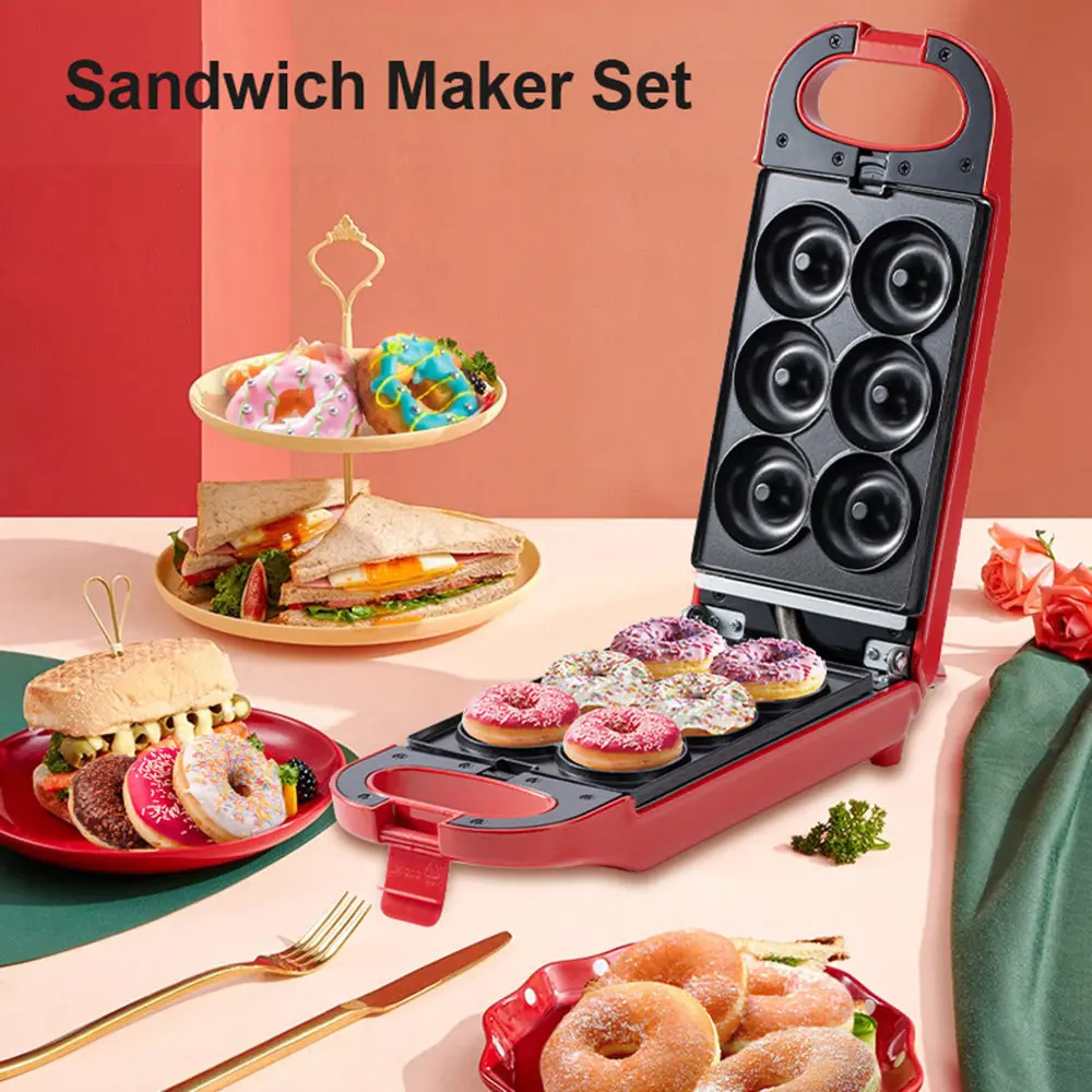 5 in 1 Donut Maker Waffle Maker Sandwich Maker 220V110V Household