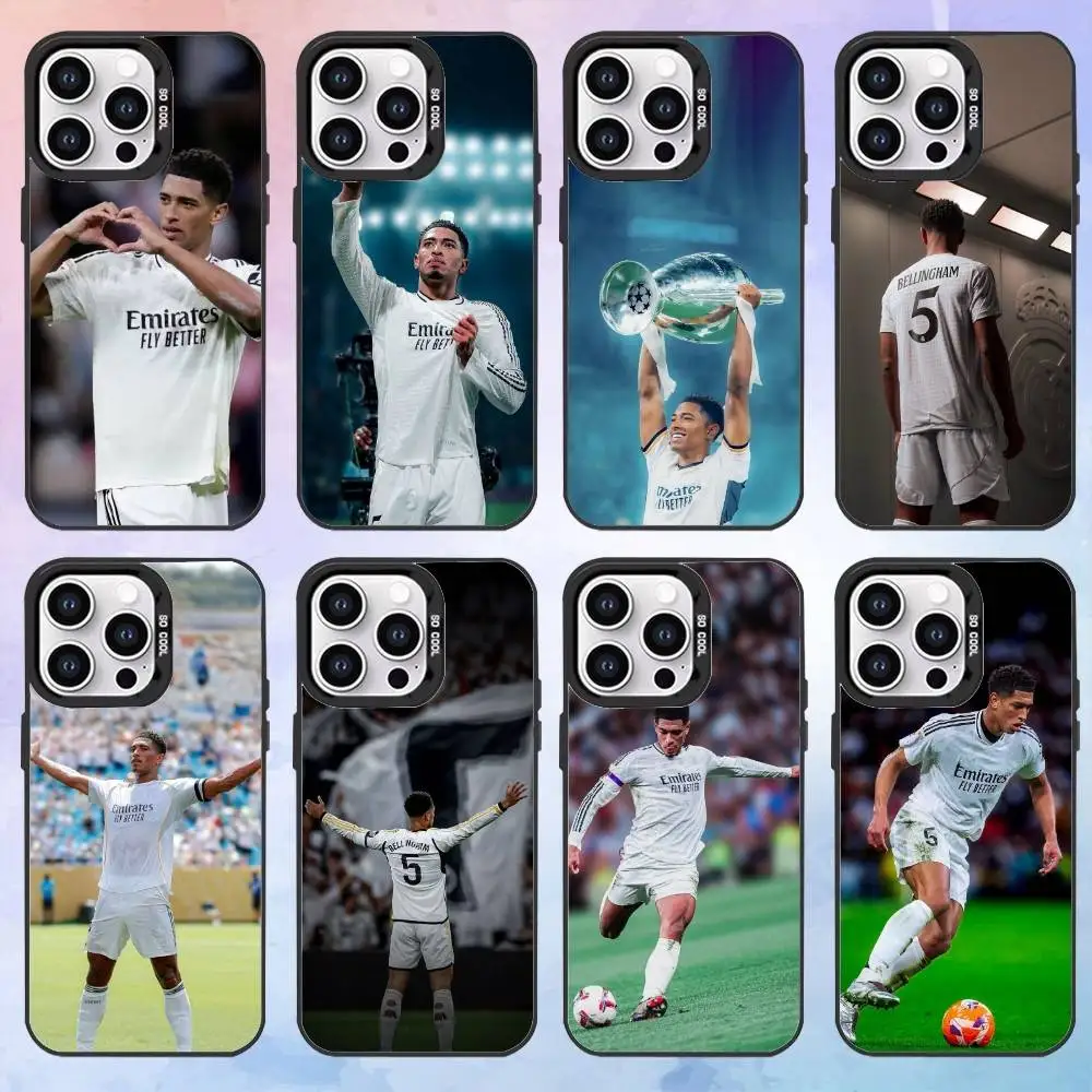 COOL Football J-Jude Real M-Madrid funda de teléfono para iPhone 16,15,14,13,12,11,Pro,Max,Candy mate a prueba de golpes Cover4G