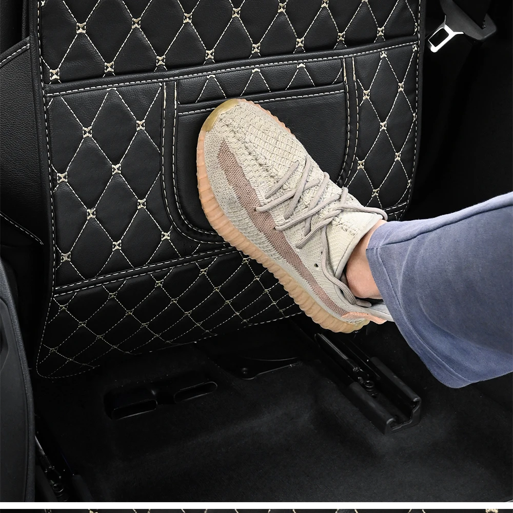 

Car Seat Back PU Leather Protector Pad Interior Auto Anti Kick Pads for Kids Child Kick Anti Dirty Protect Mats Auto Accessorie