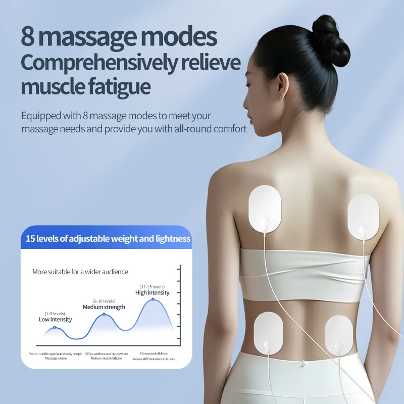 

8 Modes EMS Electric Muscle Therapy Stimulator Tens Unit Machine Meridian Physiotherapy Pulse Abdominal Prostate Body Massager
