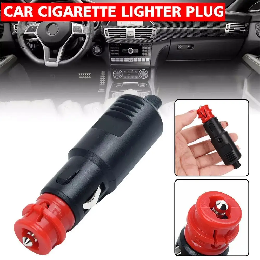 

Car cigarette Lighter Socket Male Plug Adapter Power Connection 12-24V With Fuse 8A