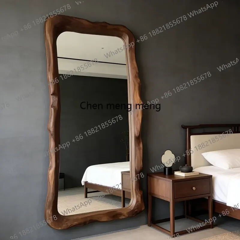R134 European medieval full-length mirror French retro full-length against the wall household makeup special-shaped dressing mir
