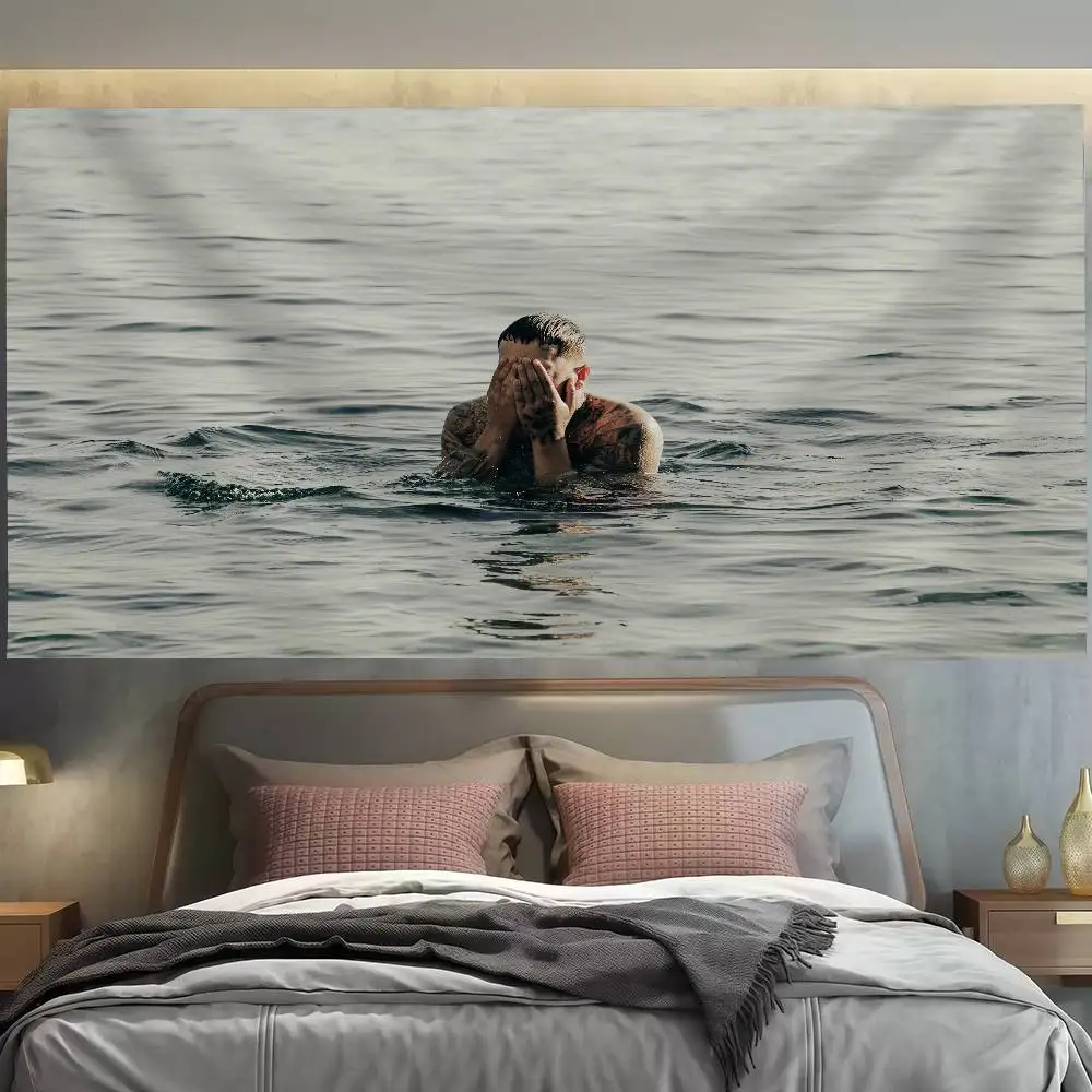 

J-JC Reyes VIVIR PA' QUEDARSE Flag Decoration Outdoor Picnic Party Home Camping Party Art Hanging Banner