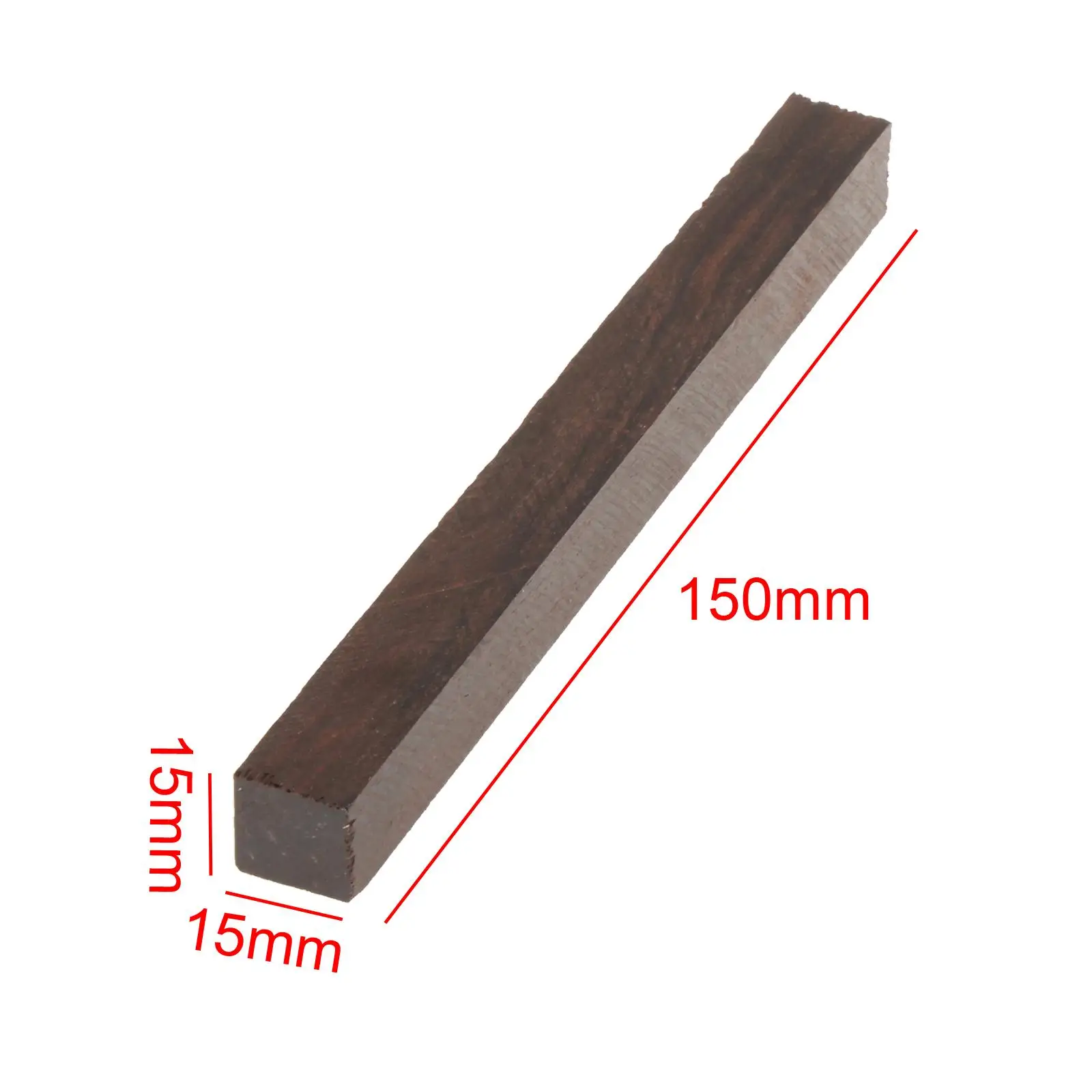 1 Piece Ebony Lumber Hardwood Smooth Surface Knife Scale for Wood Carving Guitar Instruments DIY Guitar Bridge Tool Parts Craft