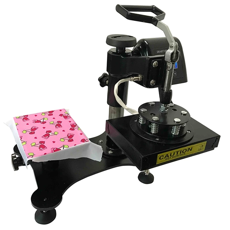 Desktop Mini Heat Press Printer 15x15cm Double Display DIY Label Printing Swing Heat Transfer Flatbed Clothes Logo Hot Stamping