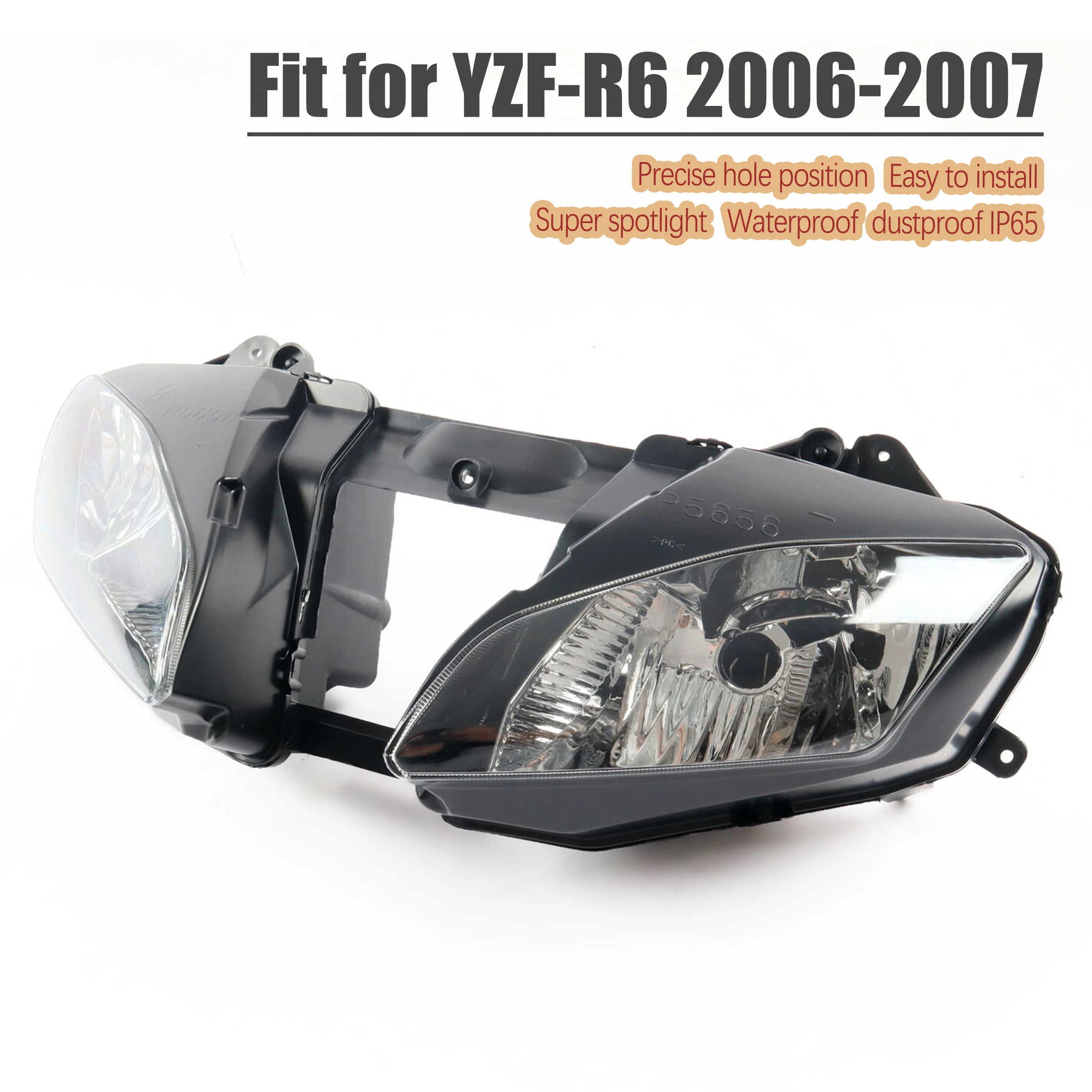 Fit for YAMAHA 2006 - 2007 YZF-R6 Motorcycle Accessories HeadLight Assembly Headlamp YZF R6 600 06 07 Head Light